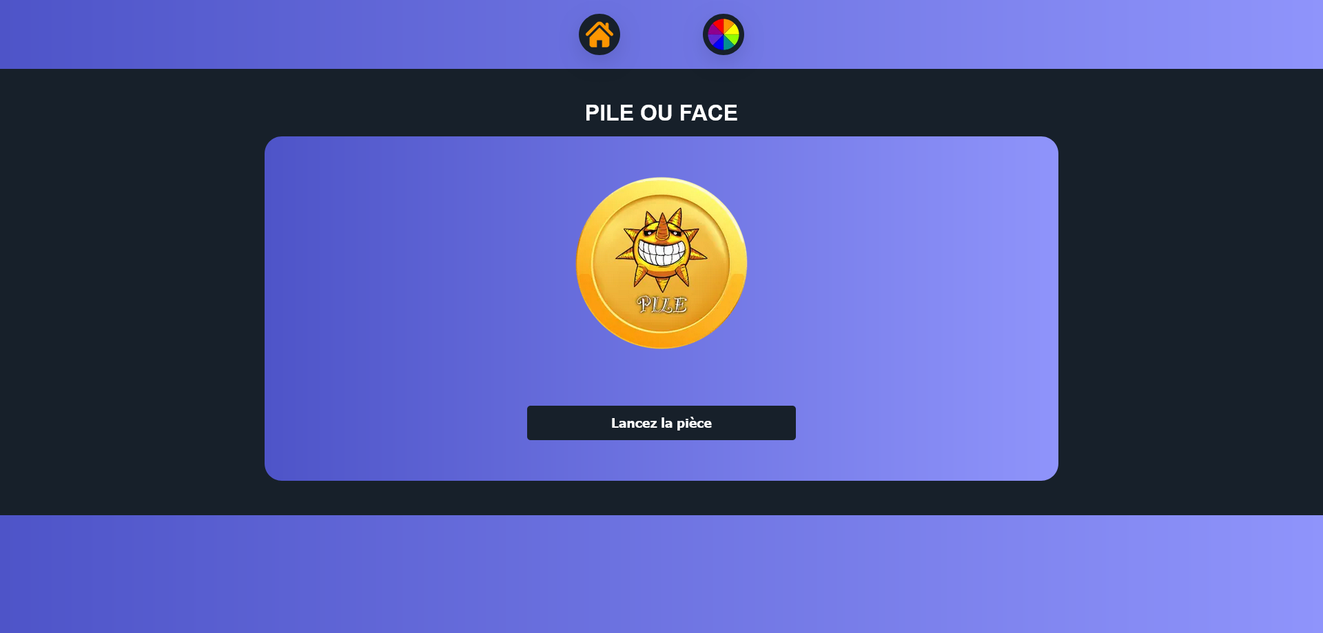 Image de la page Pile ou Face du site PickerWheel